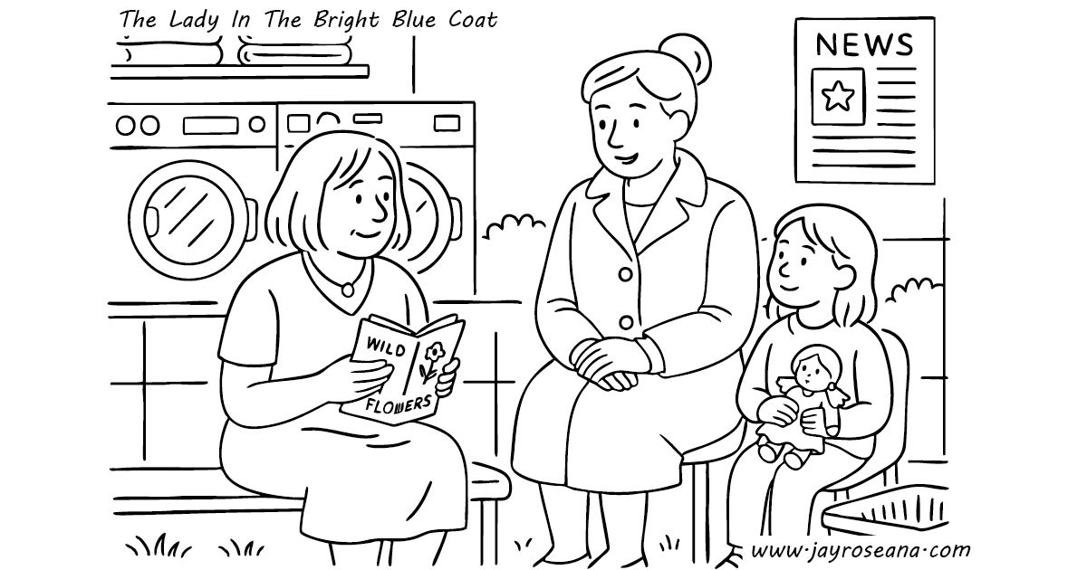 The Lady In The Bright Blue Coat