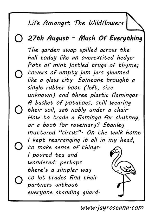 Wildflower Diary – 27th August